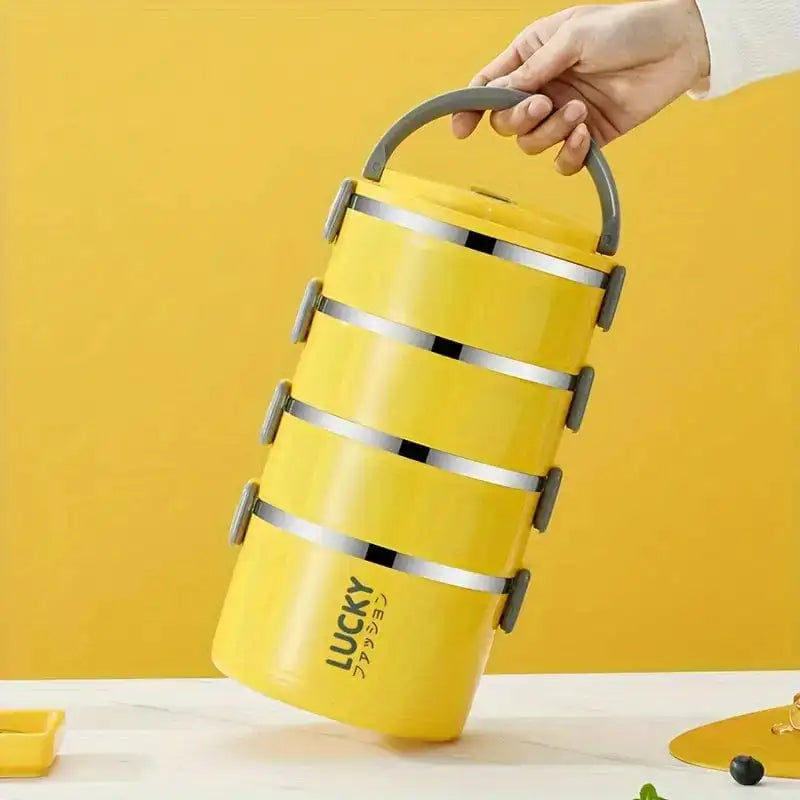 Marmita Térmica em Aço Inoxidável - Com Bolsa e Talheres - Ideal para Trabalho