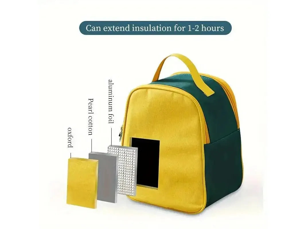 Marmita Térmica em Aço Inoxidável - Com Bolsa e Talheres - Ideal para Trabalho