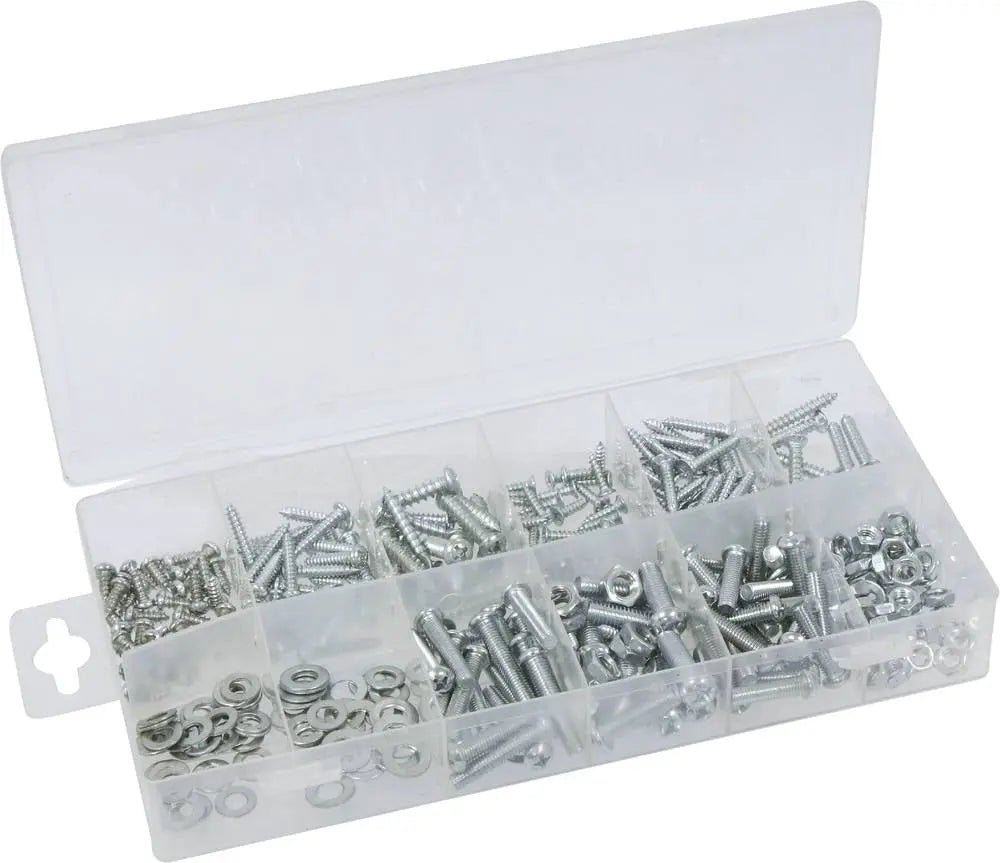 Kit Completo de Fixação - 347 Peças para Metal e Madeira - VBchemicals Store